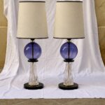 Blue sphere lamps