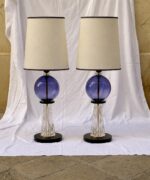 Blue sphere lamps