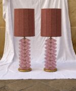 Pink leaf lamps