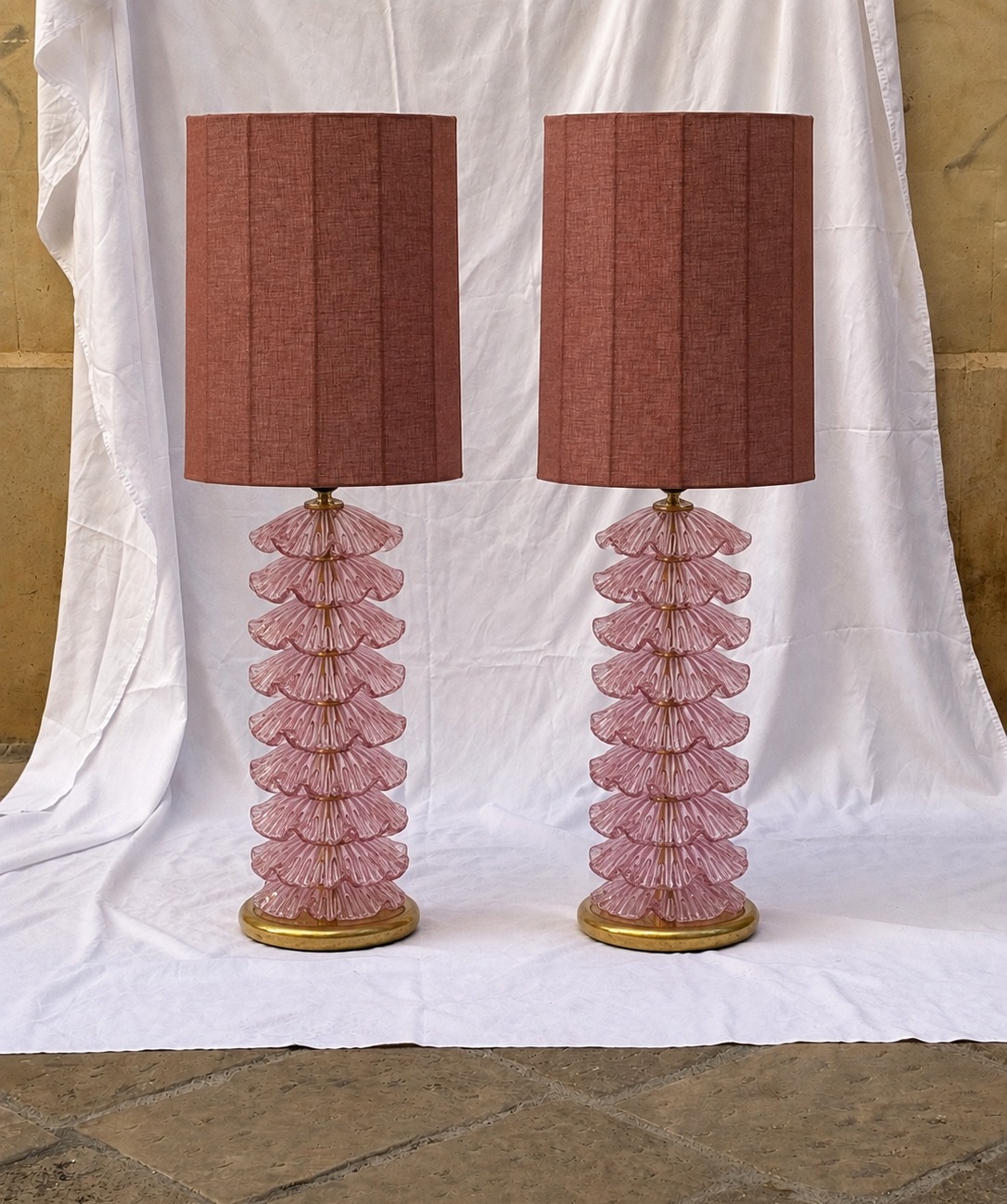 PHOTO-2026-10-02-17-29-13-1 Pink leaf lamps - Image 1