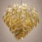 Lampadario piaste ambra